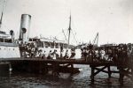 SS St. Croix ved kaj i Charlotte Amalie far kul om bord