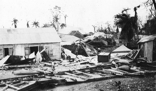 Orkanen 1928 St Croix efter orkanen 13 september 1928 DVS 0075