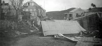 Orkanen 1916   Oedelagte byhuse i Charlotte Amalie